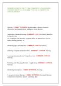 HONDROS NURSING 200 EXAM 1 &vert; QUESTIONS AND ANSWERS &vert; &NewLine;VERIFIED AND WELL DETAILED ANSWERS &vert; LATEST EXAM &NewLine;UPDATE 2026&sol;2027