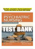 Test Bank - Psychiatric Nursing Contemporary Practice &lpar;6th Edition by Boyd&rpar; 2026 Update 
