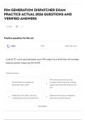 PJM GENERATION DISPATCHER EXAM PRACTICE ACTUAL 2026 QUESTIONS AND VERIFIED ANSWERS