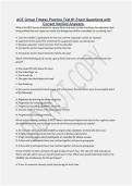 ACE Group Fitness Practice Test &num;1 Exam Questions with Correct Verified Answers&period;