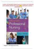 TESTBANK FORLEDDY AND PEPPEṘ&rsquo;S PṘOFESSIONAL NUṘSING 10TH EDITION  LUCY J HOOD LATEST &sol;COMPLETE GUIDE&sol;ALL CHAPTEṘS 1-22 