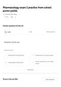 &NewLine;Pharmacology exam 2 practice from school power points Questions and Correct Answers from Actual Exam 2026&period; A &plus; SCORE&period; ULTIMATE GUIDE&period;pdf&NewLine;