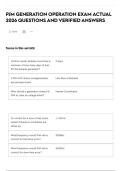 PJM GENERATION OPERATION EXAM ACTUAL 2026 QUESTIONS AND VERIFIED ANSWERS
