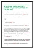 QMB 3200 Final Exam Prep Guide &lpar;2026&rpar; &ndash; 180 Practice Questions & Answers&comma; Quantitative Methods for Business&comma; Statistics&comma; Probability & Decision-Making Study Resource