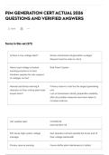 PJM GENERATION CERT ACTUAL 2026 QUESTIONS AND VERIFIED ANSWERS