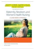 TEST BANK  FOR Maternity&comma; Newborn&comma; and Women's Health Nursing&colon; A Case-Based Approach Second&comma; North Edition&NewLine;by Dr&period; Amy O'Meara 