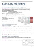 Summary Marketing part 1 &vert; Till Chapter 9 &vert; VUB &vert; 2025&sol;26