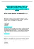 WGU D236 PATHOPHYSIOLOGY OBJECTIVE ASSESSMENT EXAM 2026&sol;2027 &vert; Grade A Preparation &vert; Verified Q&A &vert; Pass Guaranteed - A&plus; Graded&NewLine;&NewLine;