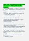 NRNP 6552 MIDTERM Newest Questions&NewLine;and Answers &lpar;2026&rpar; &vert; 100&percnt; Verified&NewLine;Solutions