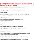 Galen NUR 242 Med Surg Exam 3 Questions and Answers 2026&ndash;2027 Updated Study Guide