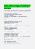 KAPLAN MEDICAL SURGICAL INTEGRATED Latest&NewLine;Questions and Answers &vert; Professional Verified&NewLine;Study Guide