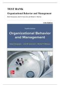 Test Bank &mdash; Organizational Behavior and Management&comma; 12th Edition &lpar;Konopaske&comma; 2022&rpar;&comma; Chapters 1-17 &vert; All Chapters Covered