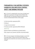 FUNDAMENTALS CMS MIDTERM 2 REVISION&NewLine;HANDBOOK 2026 INFECTION CONTROL&NewLine;SAFETY AND NURSING PROCESS
