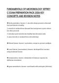 FUNDAMENTALS OF MICROBIOLOGY JEFFREY&NewLine;C EXAM PREPARATION PACK 2026 KEY&NewLine;CONCEPTS AND REVISION NOTES&NewLine;