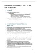 Samenvatting -  Evolutie en menselijk gedrag - Boekdeel 1 &ndash; hoofdstuk 9 - DE EVOLUTIE VAN MORALITEIT