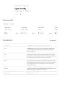 Cyber Security Questions and Correct Answers from Actual Exam 2026&period; A &plus; SCORE&period; ULTIMATE GUIDE&period;