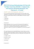 WGU D115 Advanced Pathophysiology OA Exam with Test Bank Actual Exam 2026&sol;2027 &ndash; Complete Exam-Style Questions with Detailed Rationales &vert; Pass Guaranteed &ndash; A&plus; Graded