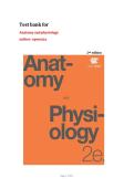 Test Bank For Anatomy and Physiology 2nd Edition by OpenStax&comma; All 28 Chapters Covered&comma; Verified Latest Edition 2026