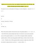 CHEM 219 ACTUAL FINAL EXAM  &vert; 85 COMPLETE QUESTIONS AND ANSWERS &vert; 2026 LATEST UPDATED&vert; 100&percnt; RATED CORRECT &vert; GET A&plus;&excl;&excl;