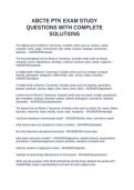 ABCTE PTK EXAM STUDY QUESTIONS WITH COMPLETE SOLUTIONS