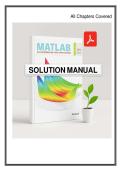 SOLUTIONS MANUAL MATLAB AN INTRODUCTION WITH APPLICATIONS 6TH EDITION &ndash; COMPLETE CHAPTERS 1&ndash;11&NewLine;&NewLine;
