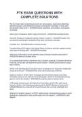 PTK EXAM QUESTIONS WITH COMPLETE SOLUTIONS