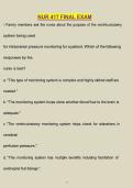 NUR 417 Final Exam Questions & Answers 2025&sol;2026 &vert; Complete Nursing Study Guide &vert; Patient Care&comma; Clinical Concepts & Exam Prep &vert; Verified A&plus;