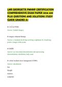 LMR GEORGETTE PMHNP CERTIFICATION&NewLine;COMPREHENSIVE EXAM PAPER 2026 630&NewLine;PLUS QUESTIONS AND SOLUTIONS STUDY&NewLine;GUIDE GRADED A&plus;