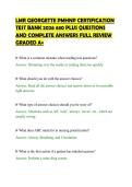 LMR GEORGETTE PMHNP CERTIFICATION&NewLine;TEST BANK 2026 630 PLUS QUESTIONS&NewLine;AND COMPLETE ANSWERS FULL REVIEW&NewLine;GRADED A&plus;