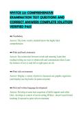 NYSTCE 221 COMPREHENSIVE&NewLine;EXAMINATION TEST QUESTIONS AND&NewLine;CORRECT ANSWERS COMPLETE SOLUTION&NewLine;VERIFIED PASS