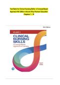 Test Bank for Clinical Nursing Skills&colon; A Concept-Based Approach 4th Edition Volume III by Pearson Education Chapters 1 - 16