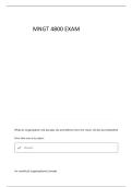 MNGT 4800 ADAMS TEST 1 QUESTIONS WITH 100&percnt; CORRECT VERIFIED 