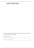 MNGT 4800 EXAM 1 QUESTIONS WITH VERIFIED SOLUTIONS &vert; ALREADY GRADED A&plus;