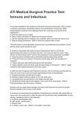 ATI Medical-Surgical Practice Test&colon; Immune and Infectious Questions and Correct Answers with Rationales &lpar;2026&sol;2027&rpar;