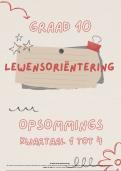 Graad 10 - Lewensori&euml;ntering &lpar;LO&rpar; Opsommings &NewLine;&NewLine;