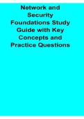 Network and Security Foundations Study Guide with Key Concepts and Practice Questions Complete Cybersecurity Review Resource 2025&sol; 2026