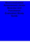 Musculoskeletal Assessment Joints Muscles and Functional Evaluation Study Guide Complete Clinical Review and Exam Preparation Resource 2025&sol; 2026