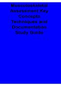 Musculoskeletal Assessment Key Concepts Techniques and Documentation Study Guide Complete Clinical Review and Exam Preparation 2025&sol; 2026