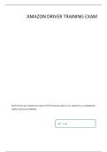 AMAZON DRIVER TRAINING QUESTIONS AND ANSWERS