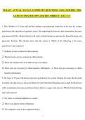 NUR 612  ACTUAL  EXAM 3 &vert;COMPLETE QUESTIONS AND ANSWERS &vert; 2026 LATEST UPDATED&vert; 100&percnt; RATED CORRECT &vert; GET A&plus;&excl;&excl;