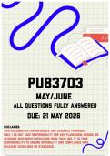 PUB3706 May&sol;June &lpar;Portfolio&rpar; Memo &vert; Due 21 May 2026