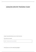 AMAZON DRIVER TRAINING 2025 UPDATE- COMPREHENSIVE QUESTIONS AND VERIFIED ANSWERS &lpar;COMPLETE SOLUTIONS&rpar; &lpar;2026&rpar; UPDATED 