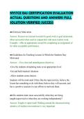 NYSTCE EAS CERTIFICATION EVALUATION&NewLine;ACTUAL QUESTIONS AND ANSWERS FULL&NewLine;SOLUTION VERIFIED SUCCESS