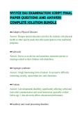NYSTCE EAS EXAMINATION SCRIPT FINAL&NewLine;PAPER QUESTIONS AND ANSWERS&NewLine;COMPLETE SOLUTION BUNDLE