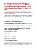 ATI RN Pharmacology 2025 NGN Exam Review &vert; 200 Practice Questions & Verified Answers with Detailed Rationales &vert; Latest Pharmacology Study Guide for NCLEX RN PDF