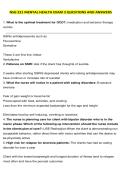 NSG 221 MENTAL HEALTH EXAM 3 QUESTIONS AND ANSWERS
