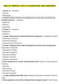 NSG 221 MENTAL HEALTH QUESTIONS AND ANSWERS