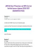 JURI 645 Quiz IP Questions and 100&percnt; Correct Verified Answers Updated 2026&sol;2027 &lpar;GUARANTEED PASS&rpar;&NewLine;&NewLine;
