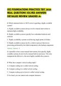 OCI FOUNDATIONS PRACTICE TEST 2026&NewLine;REAL QUESTIONS SOLVED ANSWERS&NewLine;DETAILED REVIEW GRADED A&plus;