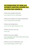 OCI FOUNDATIONS TEST BANK 2026&NewLine;AUTHENTIC QUESTIONS ANSWERS FULL&NewLine;SOLUTION PACK GRADED A&plus;
